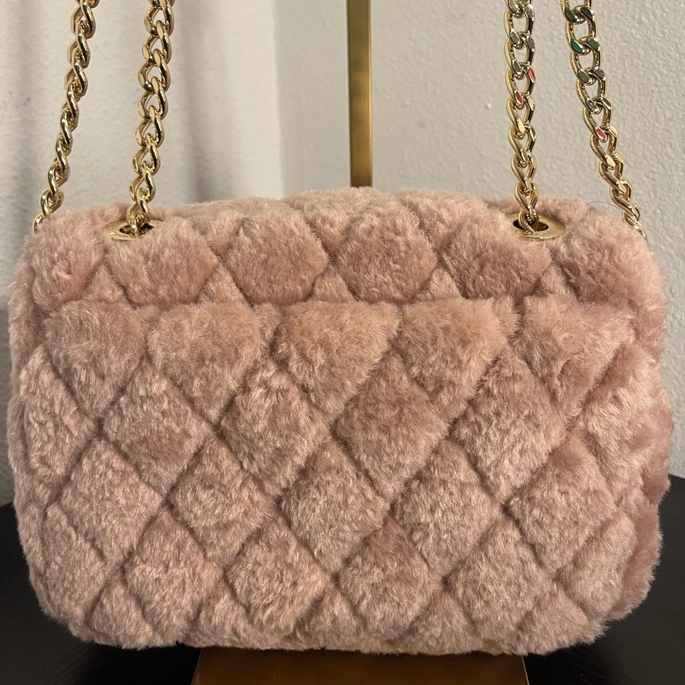 NWT Kate Spade Blush Quilted Shoulder Bag with Gold - Picture 4 of 8